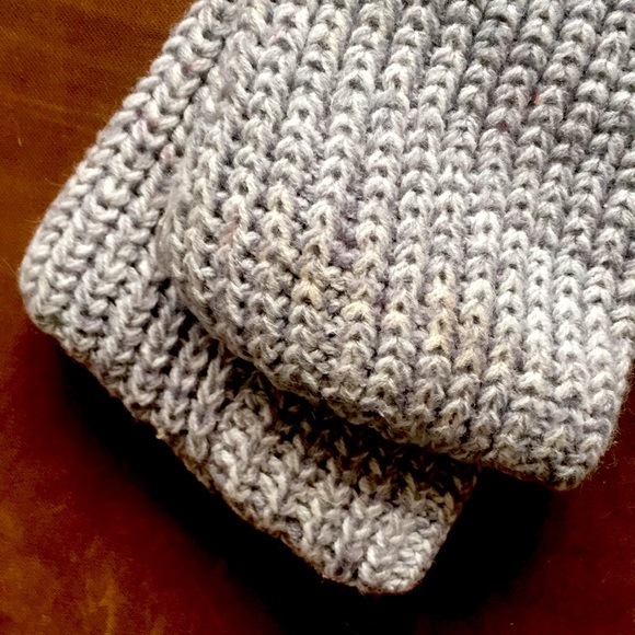 NWOT: Hand Knit Wool Scarf Double Layered 56” x 4-1/2” NEW UNISEX - Picture 2 of 5